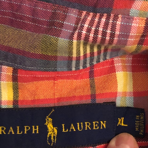 Ralph Lauren Plaid Button Front Shirt - Picture 8 of 8